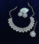 Turquoise designer function wear ad necklace set