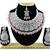 Pink designer function wear ad necklace set
