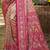 pink silk blend woven work saree