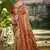 maroon silk blend woven work saree
