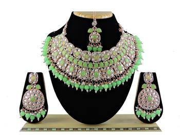 Multicolor designer function wear ad necklace set 1