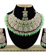 Multicolor designer function wear ad necklace set