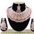 Pink designer function wear ad necklace set