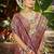 purple silk blend woven work saree