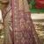 purple silk blend woven work saree