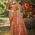 maroon silk blend woven work saree