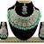 Green designer function wear ad necklace set