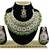 Green designer function wear ad necklace set