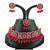 Red designer function wear ad necklace set