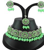 Multicolor designer function wear ad necklace set