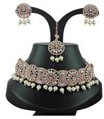 Multicolor designer function wear ad necklace set