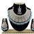 Turquoise designer function wear ad necklace set
