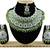Green designer function wear ad necklace set