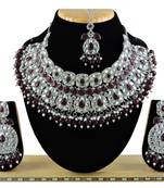 Multicolor designer function wear ad necklace set
