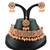 Orange designer function wear ad necklace set