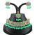 Green designer function wear ad necklace set