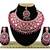Red designer function wear ad necklace set