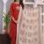 Cornell Red Embroidered Cotton Kurta and Pant Set with Dupatta