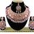 Pink designer function wear ad necklace set