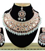 Multicolor designer function wear ad necklace set