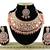 Orange designer function wear ad necklace set