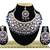 Blue designer function wear ad necklace set