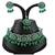Green designer function wear ad necklace set