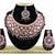 Maroon designer function wear ad necklace set