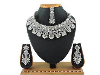 Multicolor designer function wear ad necklace set 1