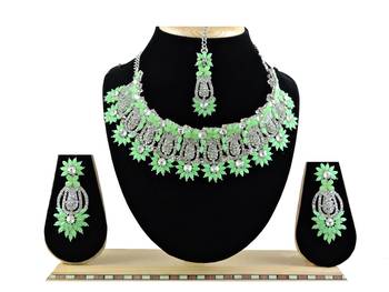 Multicolor designer function wear ad necklace set 1