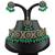 Green designer function wear ad necklace set