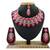 Red designer function wear ad necklace set