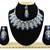 Blue designer function wear ad necklace set
