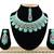 Green designer function wear ad necklace set