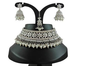Multicolor designer function wear ad necklace set 1