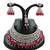 Red designer function wear ad necklace set
