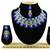 Blue designer function wear ad necklace set