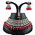 Red designer function wear ad necklace set