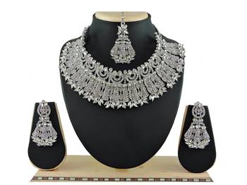 Multicolor designer function wear ad necklace set 1