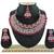 Red designer function wear ad necklace set