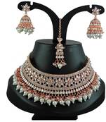 Multicolor designer function wear ad necklace set