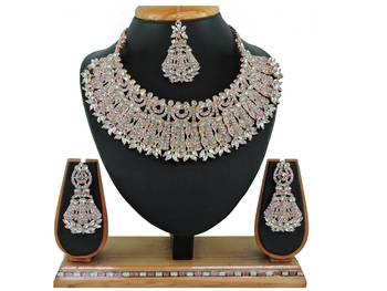 Multicolor designer function wear ad necklace set 1