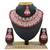 Red designer function wear ad necklace set