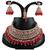 Red designer function wear ad necklace set