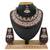 Black designer function wear ad necklace set