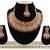 Maroon designer function wear ad necklace set