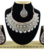 Multicolor designer function wear ad necklace set