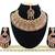 Maroon designer function wear ad necklace set