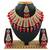 Red designer function wear ad necklace set