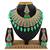 Green designer function wear ad necklace set
